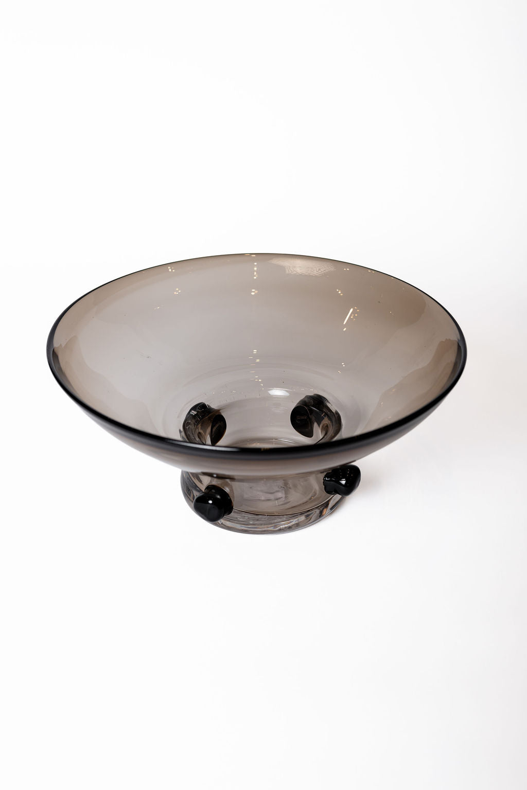 Bowl Vidrio Esferas Cafe