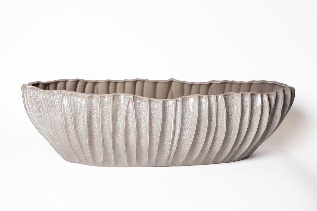 Barco Ceramica Blanco Pliegues