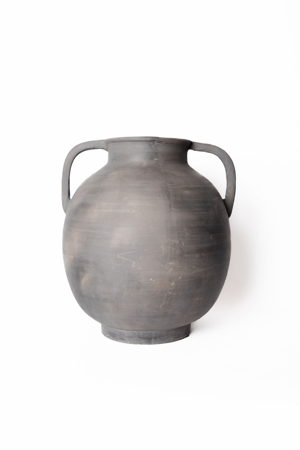 Jarrón Ceramica Negro 2 Orejas