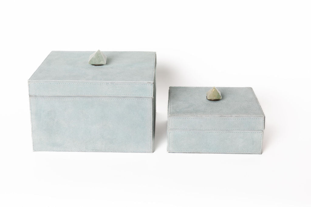 Caja Gamuza con Piedra