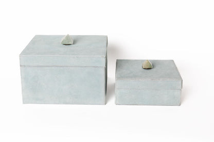 Caja Gamuza con Piedra