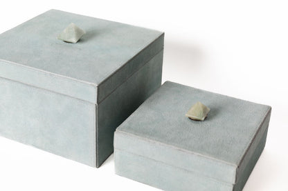 Caja Gamuza con Piedra