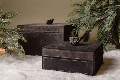 Caja Gamuza con Piedra