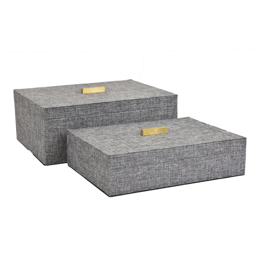 Caja Lino Gris